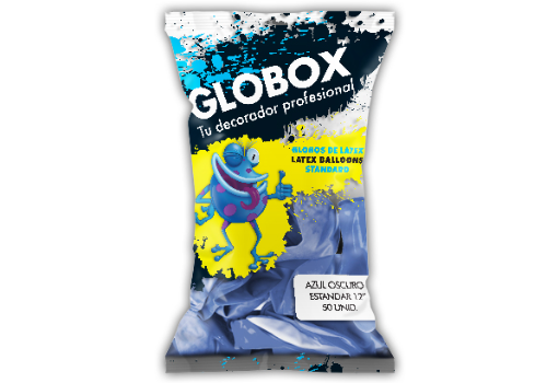 Globox Stándard Azul Oscuro 12" x 50 unidades