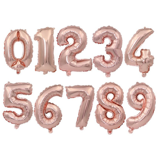 Globos de Números Rose Gold 32" 80 cm