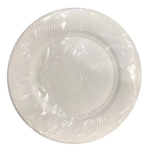 PLATOS BLANCOS DESCARTABLES X 10 U