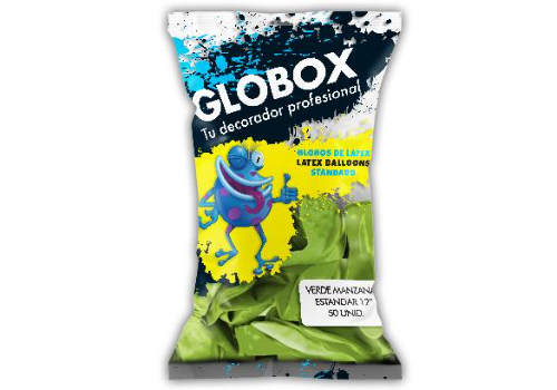Globox Verde Manzana 12" x50 unidades