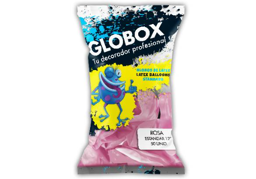 Globox Rosa Standard 12" x50 unidades