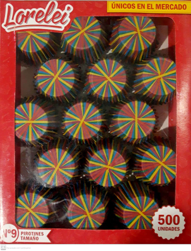 Pirotines para Cup Cake N 9 Psicodélico