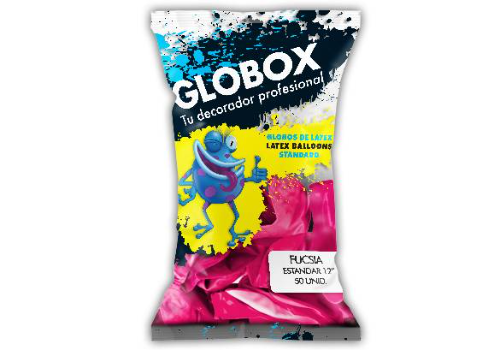 Globox Fucsia 12" x 50 unidades