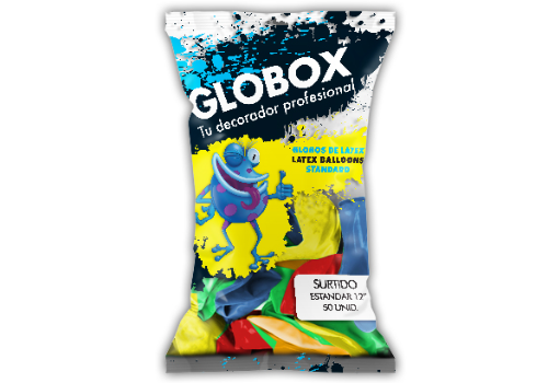 Globox Surtidos 12" x 50 unidades
