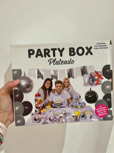 Party box plateado