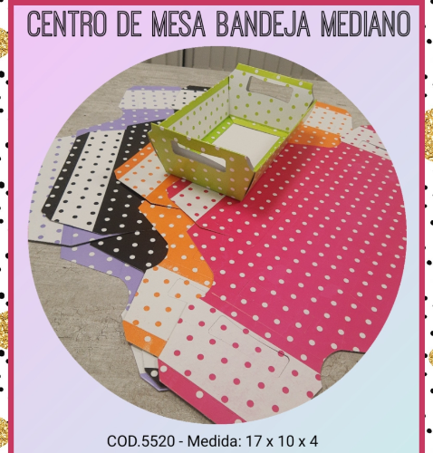 CENTRO DE MESA BANDEJA MEDIANO