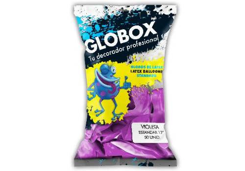 Globox Violeta 12" x 50 unidades