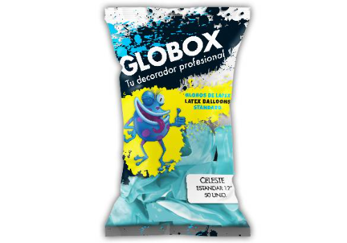 Globox Celeste 12" x50 unidades