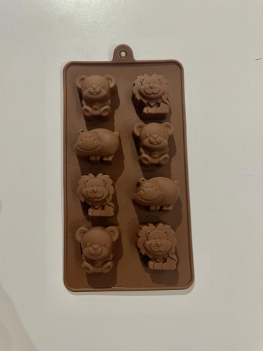 Molde Bombón de Silicona Animales