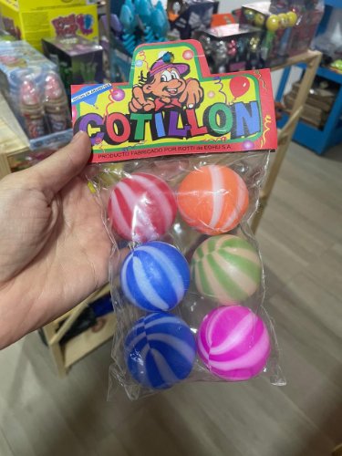 PELOTITAS BICOLOR X 6 U