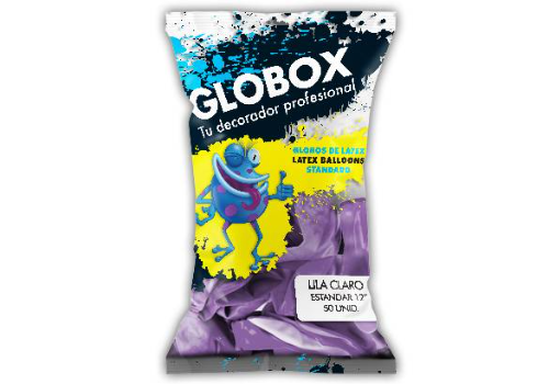 Globox Stándard Lila Claro 12" x50 unidades