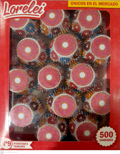 Pirotines para Cup Cake N 9 Motivo Donas