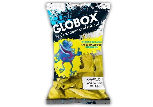 Globox Amarillo 12" x50 unidades