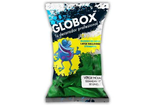 Globox Verde Oscuro 12"  x50 unidades