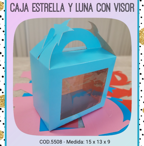 CAJA LUNA Y ESTRELLA CON VISOR