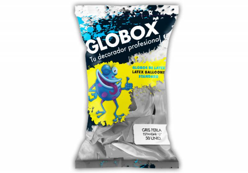 Globox Stándard Gris Perla 12" x 50 unidades