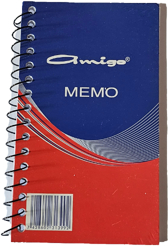 LIBRETA MEMO 3X5 50H AMIGO VERT CJ#1