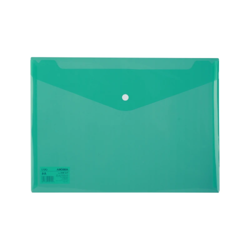 FOLDER PLASTICO T/C  HORIZ BOTON VERDE