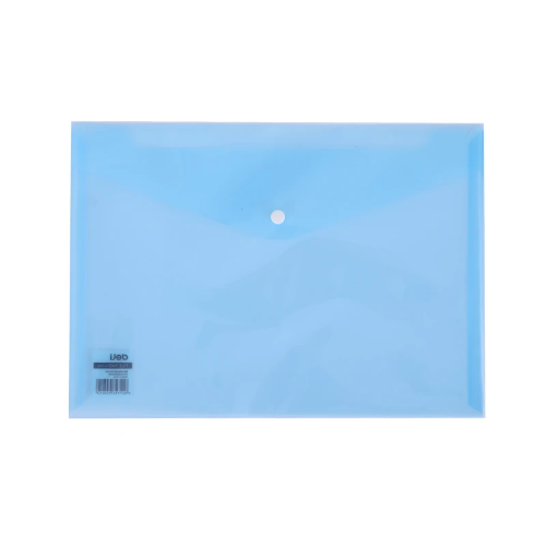 FOLDER PLASTICO T/C  HORIZ BOTON AZUL