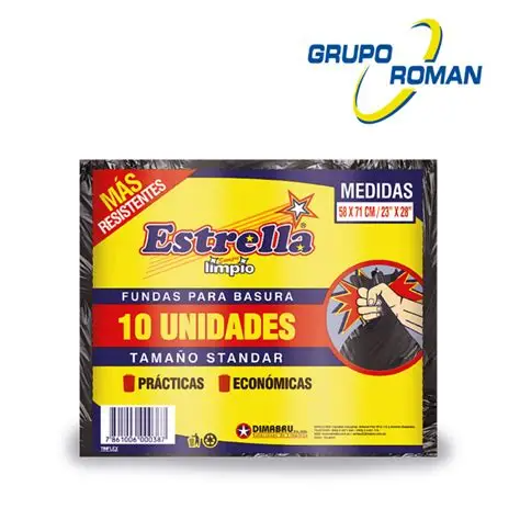 Estrella funda de basura 23x28