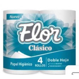 Papel flor x 4