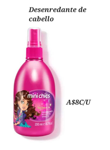 Desenredante de cabello mini chics