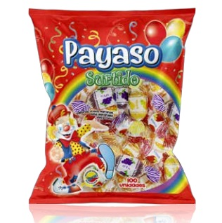 Funda de caramela payaso