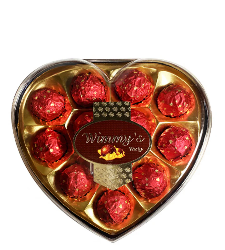 Wimmys Bombonera Corazon 12B Rojo