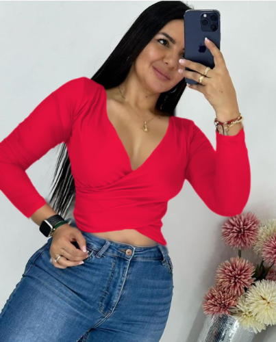 BLUSA CRUZADA CORTA