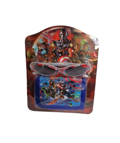KIT PARA NENE LENTE  BILLETERA  AVENGERS