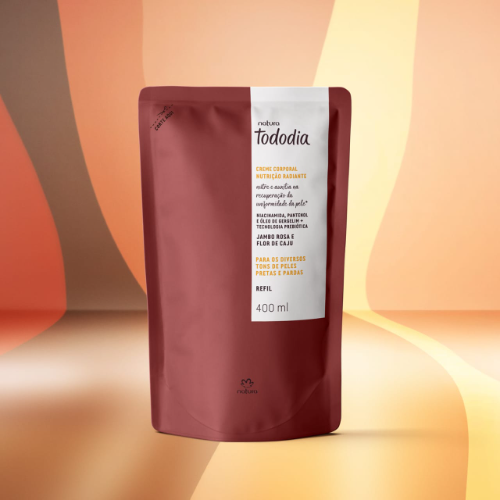 REFIL CREMA CORPORAL JAMBO ROSA E FLOR DE CAJU - 400ML