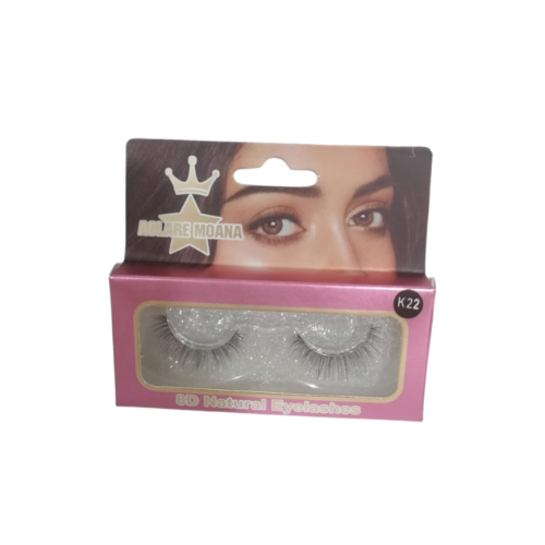 PESTAÑAS POSTIZAS 8D - K 22 - 1 PAR MODELO NATURAL