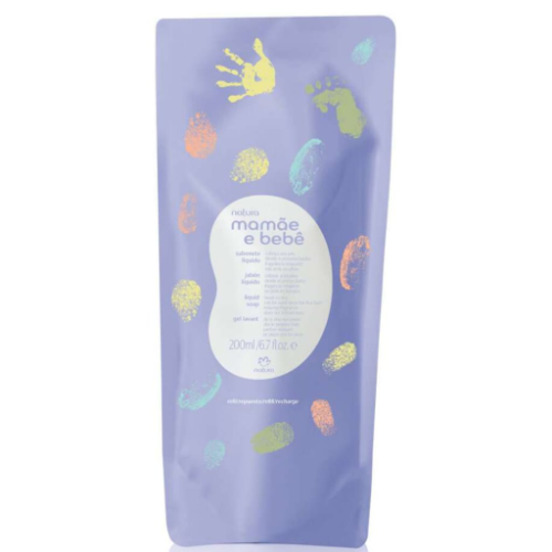 REFIL JABÓN LIQUIDO MAMÃE E BEBÊ FRAGANCIA RELAJANTE -200ml