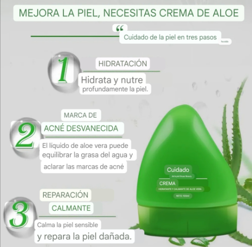 CREMA HIDRATANTE FACIAL - 100ML ALOE VERA