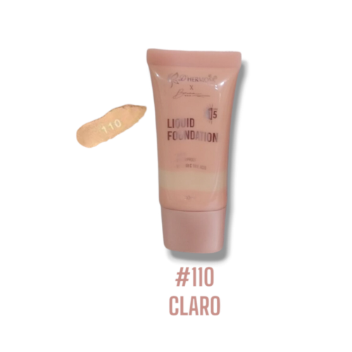 BASE LÍQUIDA MATTE - 30ML 110 BEIGE CLARO D'HERMOSA X BRUNA WAN