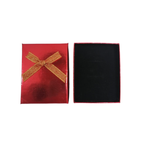 CAJITA PARA CADENA Y AROS ROJO
