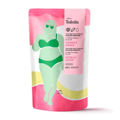 REFIL CREMA HIDRATANTE CORPORAL ACEROLA E HIBISCO -400ml