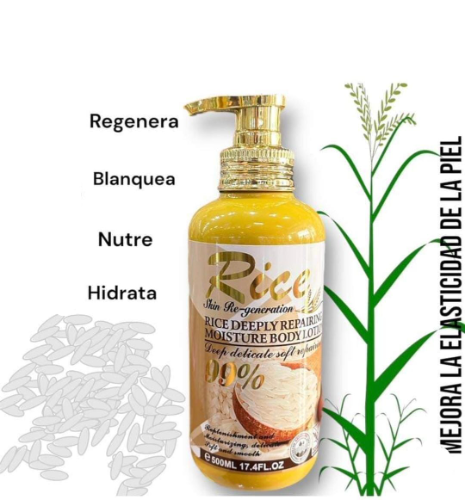 CREMA  CORPORAL ARROZ  RICE DEEPLY REPARAIRING MOISTURE BODY LOTION - 500ML