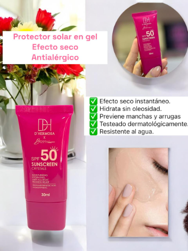 PROTECTOR SOLAR FACIAL  D'HERMOSA X BRUNA WAN  - 30ML FPS 50
