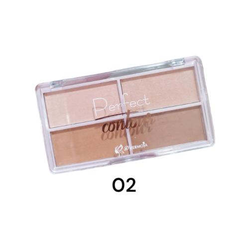 PALETA 2 EN 1 ILUMINADOR  CONTORNO 02  D'HERMOSA