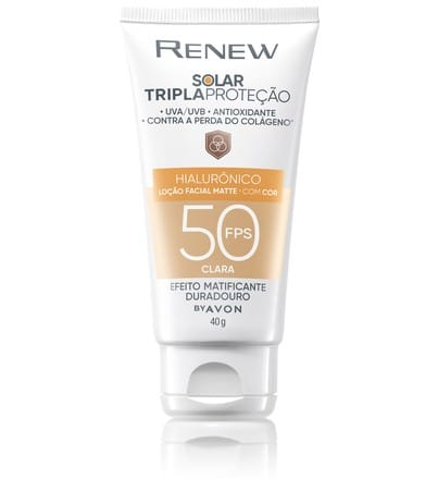 PROTECTOR SOLAR FACIAL MATTE COLOR CLARO - 40G RENEW