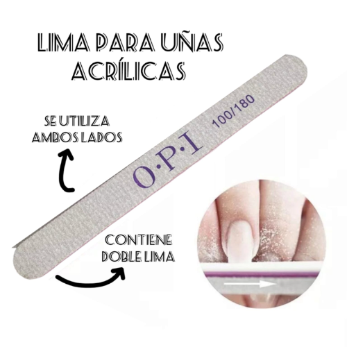 LIMA PARA UÑAS ACRILICAS 100/180