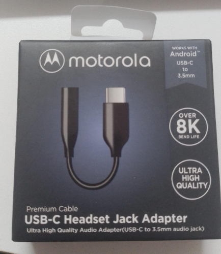 Jack adaptador tipo c auricular Motorola