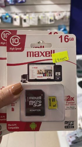 memoria maxell 16gb para camara