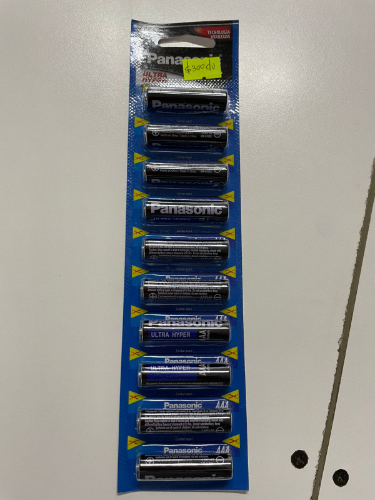 pilas panasonic AAA por unidad