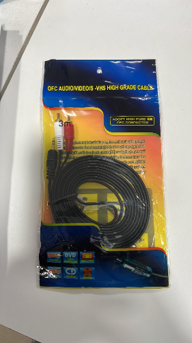 Cable rca 2 colores 3 metros