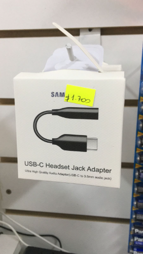 Jack adaptador tipo c auricular samsung