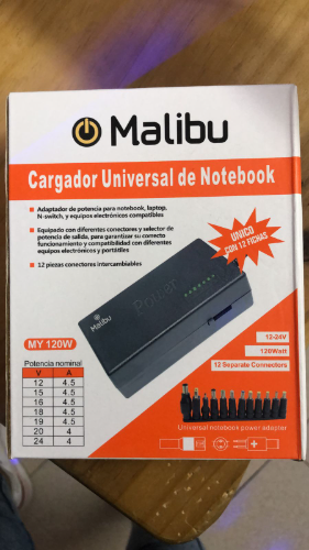 cargador de notebook malibu