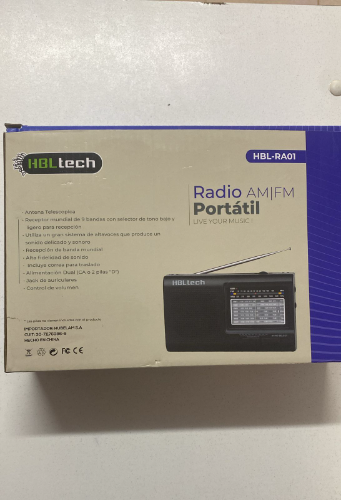 Radio hbl Am/Fm corriente y pila