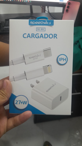 CARGADOR CARGA RAPIDA 27 WATS IPHONE SG 85C